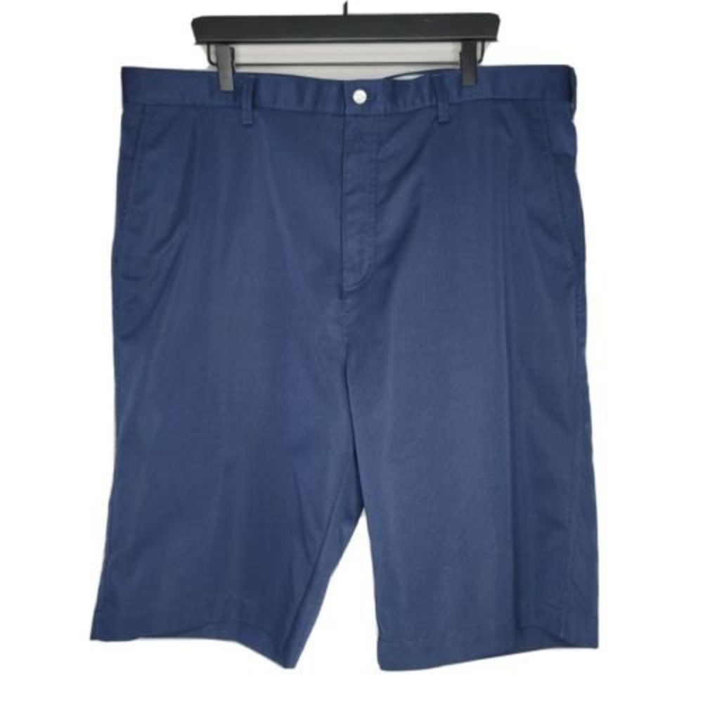 Callaway Mens Blue Flat Front Golf Shorts Size 42 Tall